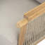 Fauteuil club d'extérieur en bois d'acacia
