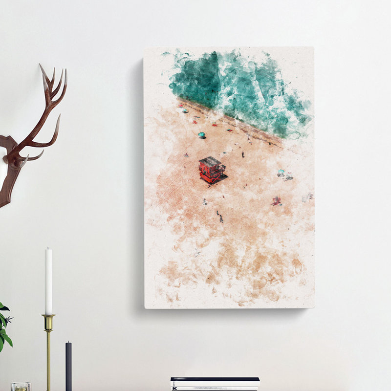 South Beach In Miami - Wrapped Canvas, 91cm H x 60cm W x 3cm D