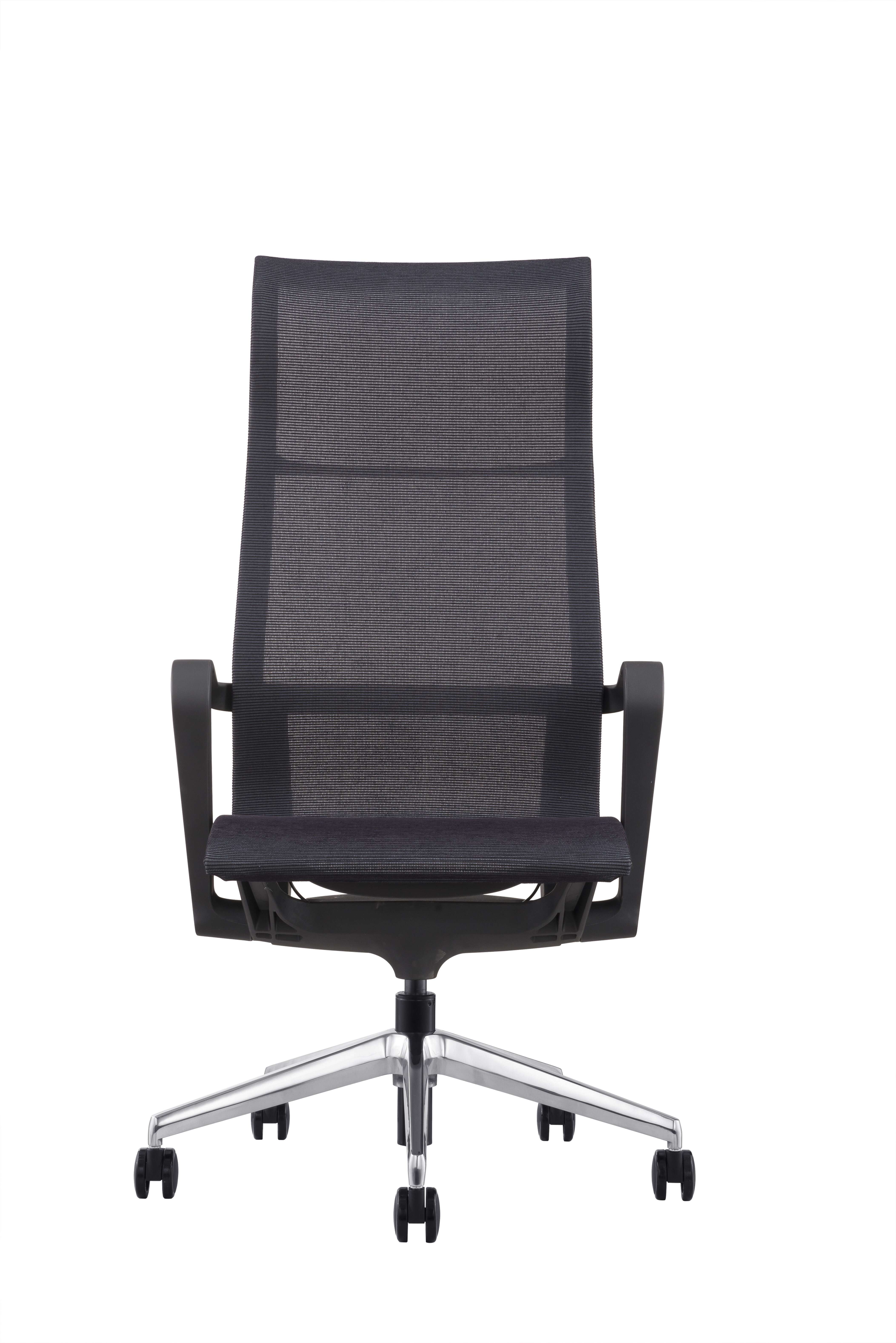 Poppin Dark Gray Max Task Chair, Mid Back, White Frame