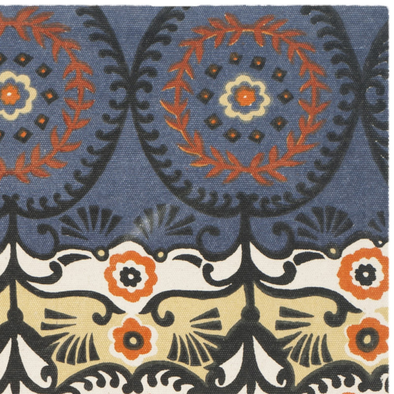 Allison Cedar Brook Hand Loomed Cotton Ikat Rug, Rectangle 4' x 6'
