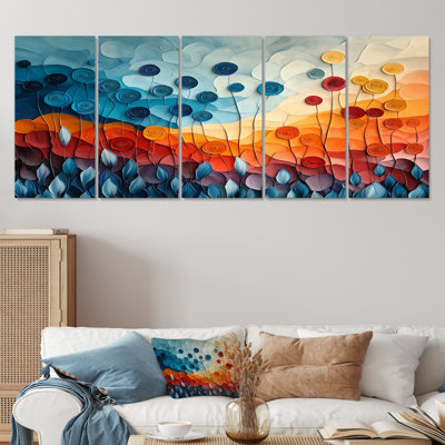 Fantasy Field of Ranunculus Flowers V - - Ranunculus Wall Decor - - Tradi Traditional Wall Art