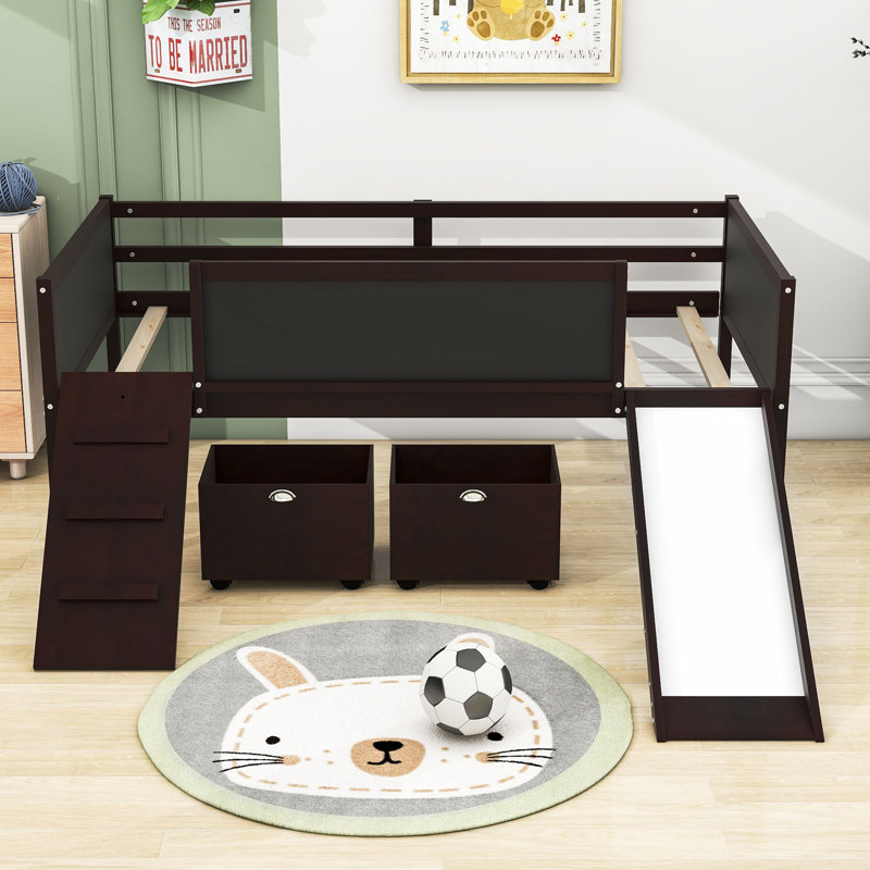 Harvester Kids Twin Loft Bed, Espresso