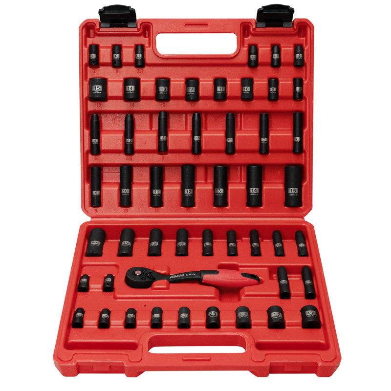 51-Piece 1/4" Drive Impact Socket Set