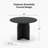 Enciso Round Solid and Manufactured Wood Cross Pedestal Dining Table-839574041-839574042