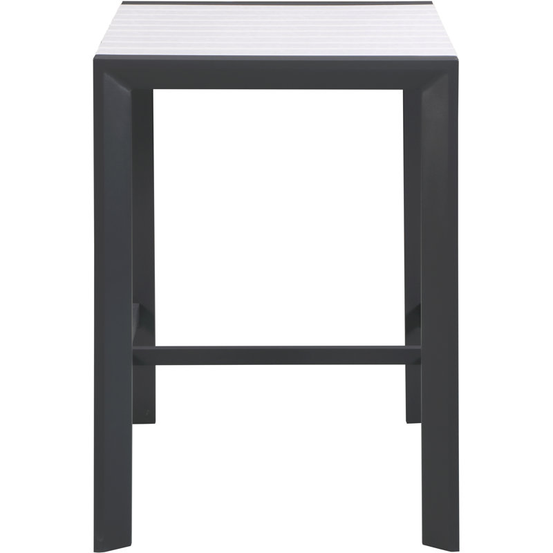 Table de bar Noland, Blanc / noir