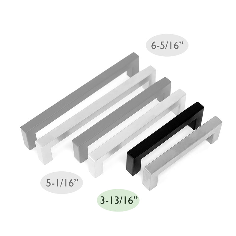 6 5/16" Center Bar Pull Multipack, Matte Black, 6 5/16"