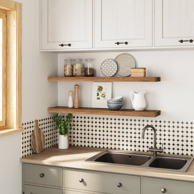 Kayleah 2 Piece Floating Shelf