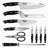 Ergo Chef 11 Piece Carbon Steel Knife Block Set