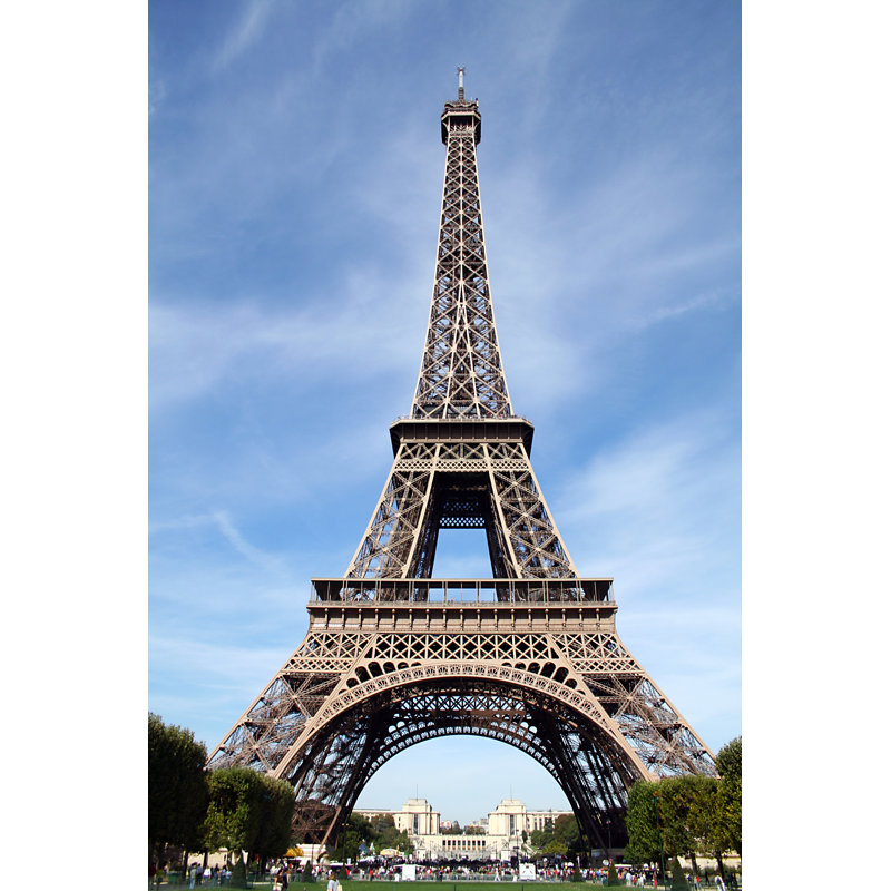 Lidgett Classic Eiffel Tower - Wrapped Canvas Print, 46cm H x 30cm W x 3.8cm D