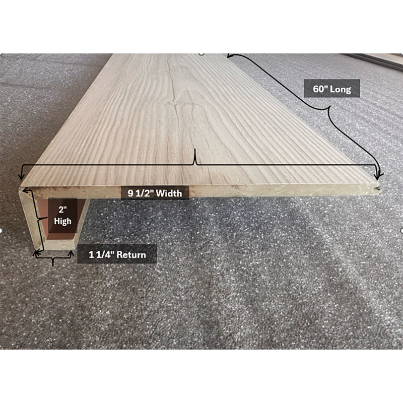 Moulure d'extrémité de plancher en bois Positano
