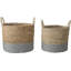 Hand Woven Wicker Laundry Hamper with Handles-105726299