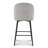 Kanasha 26.9" Counter Stool Upholstered Swivel Counter Bar Stools with Back&Metal Legs(Set of 2)-1252079633