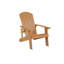 Chaise longue d'extérieur en teck avec porte-gobelet pour patio et jardin