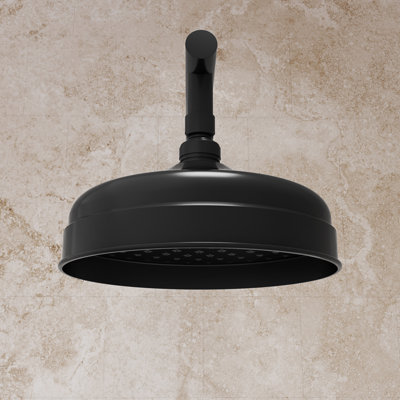 Pomme de douche 8 po Levantine, noir mat