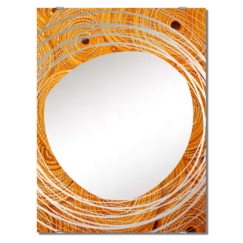 Arceo - Miroir mural à collage abstrait MIR131697, 40 po x 30 po