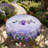 Purple Iris Hummingbird Spring Tablecloth, Washable Round Tablecloth, Ideal for Indoor Dining and Family Gatherings-1180913981