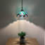 Luminaire suspendu Kleist Tiffany avec ampoule DEL en vitrail brun et l 12 po x P 12 po x H 60 po