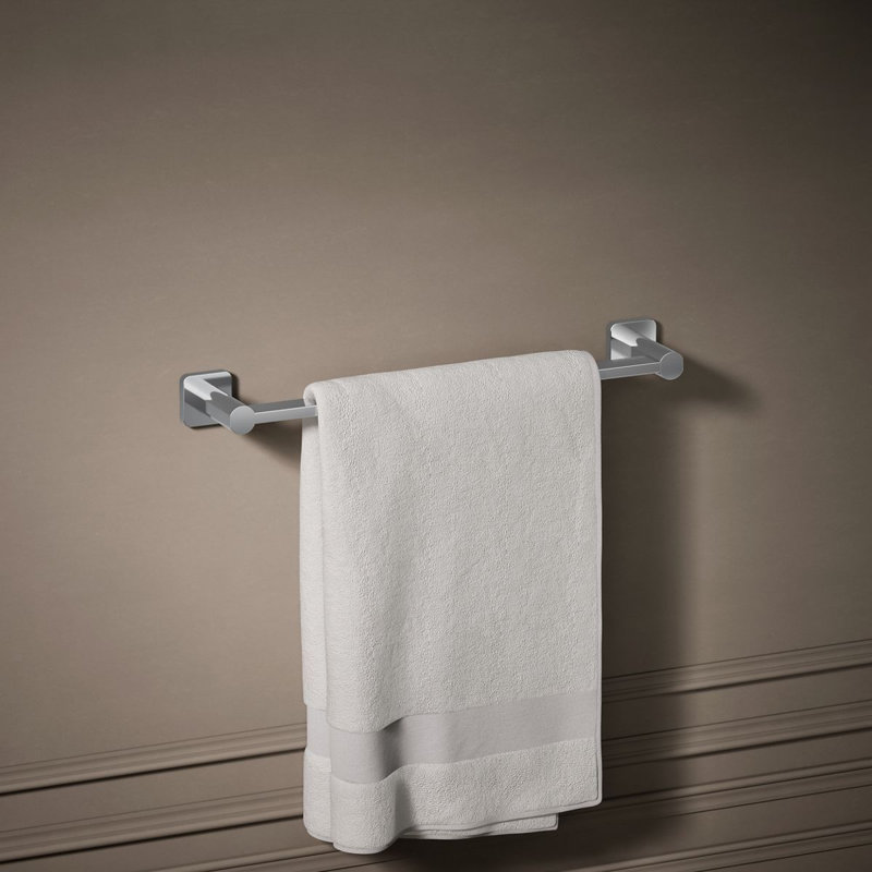 Parallel Towel Bar, Polished Chrome, 18"W