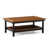 Plateau en teck clair / base noire
