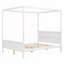 Lit plateforme à baldaquin en bois-730646906