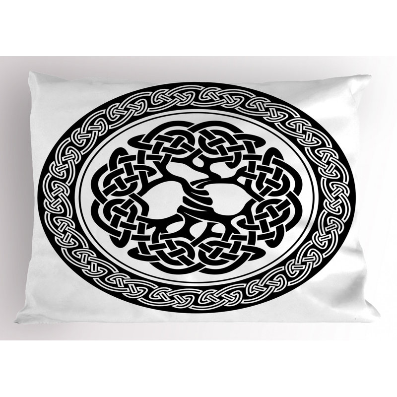 Celtic Polyester Sham Set, Queen