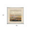 Warm Bay I, impression murale encadrée en argent