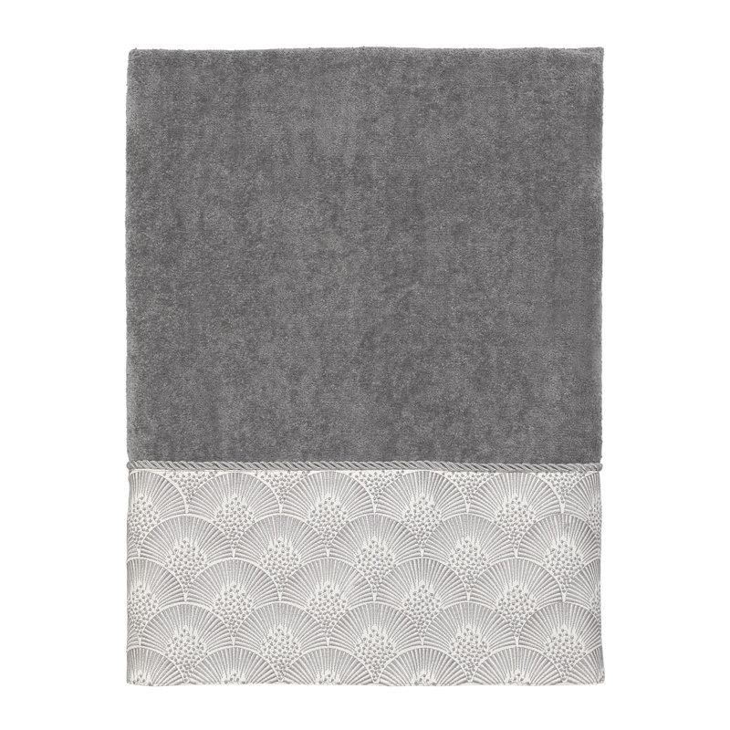 Tricia Shell 100% Cotton Hand Towel, Gray