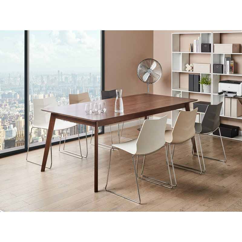Bordiuk 81cm H Stacking Side Chair, Dark Grey