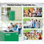 Bac à compost en acier 29 gallons avec couvercle à ouverture mixte