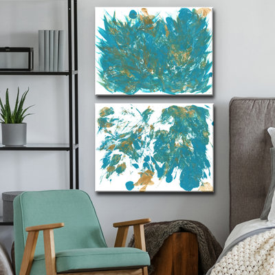 Feathers I/II - 2 Piece Gallery Wall Print Set on Canvas