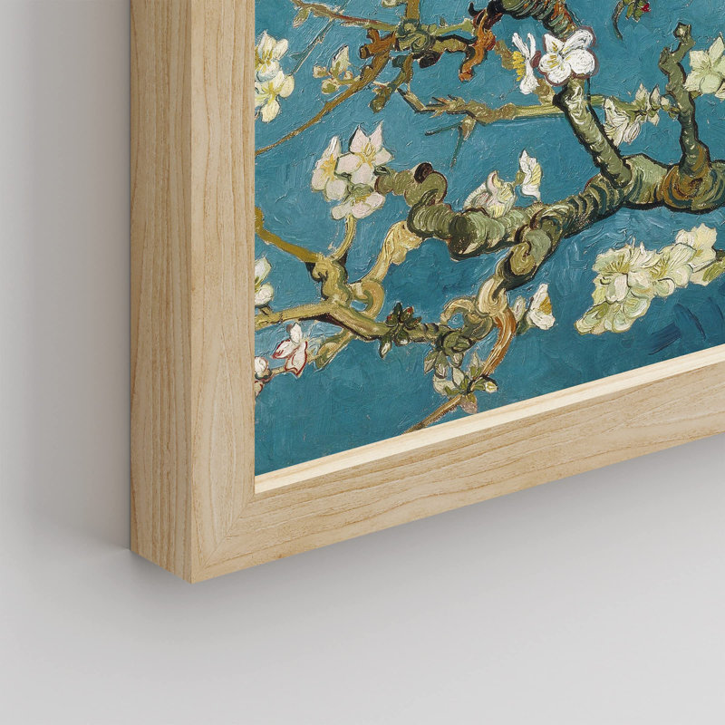 «Pastel Cherry Blossom Almond Blossom» sur papier, Naturel, H 12 po x l 16 po