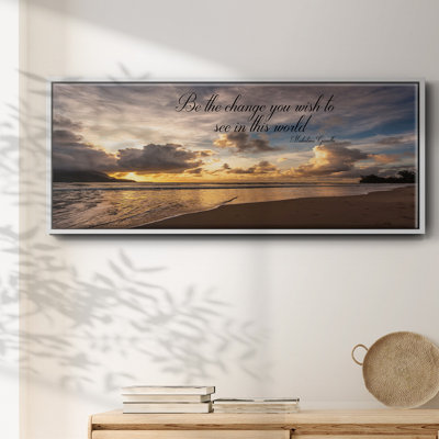 Be The Change- Framed Canvas