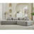 Minimalist Cloud Sectional Couch ,Modern Couches ,4-Seater ,No Assembly,Two modular sofa,Boucle Teddy Fabric,upholstered ,anti-wrinkle fabric-371262924