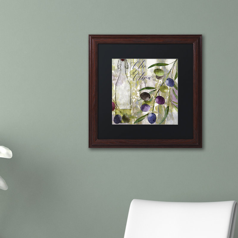 «Colors of Tuscany I» par Jadaya, impression encadrée, H 11 po x l 14 po x P 0,5 po, Toile avec cadre brun, Noir