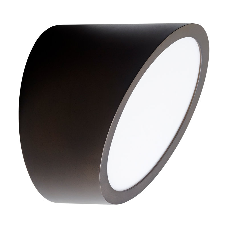 Angeville LED Armed Sconce, Oiled Bronze