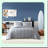 Navy Stripe Cotton Comforter Set - All Season Reversible Bedding for Twin Size Beds - Longdale Stripe Design for Home Decor - Soft and Cozy Twin Comforter