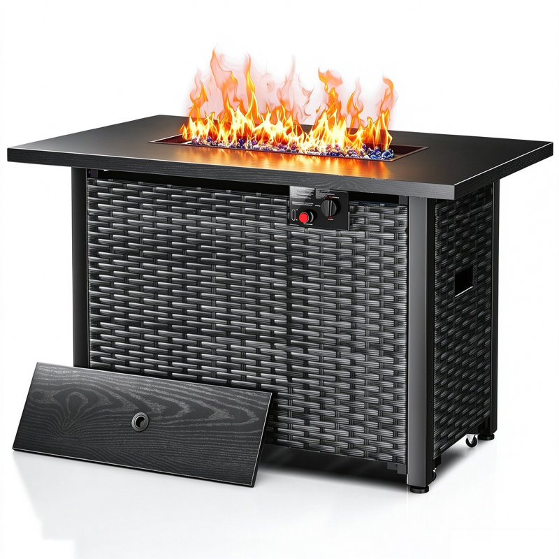 Round Natural Gas Outdoor Fireplace