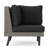 TAHITI SOFA SET CORNER+TABLE - BROWN