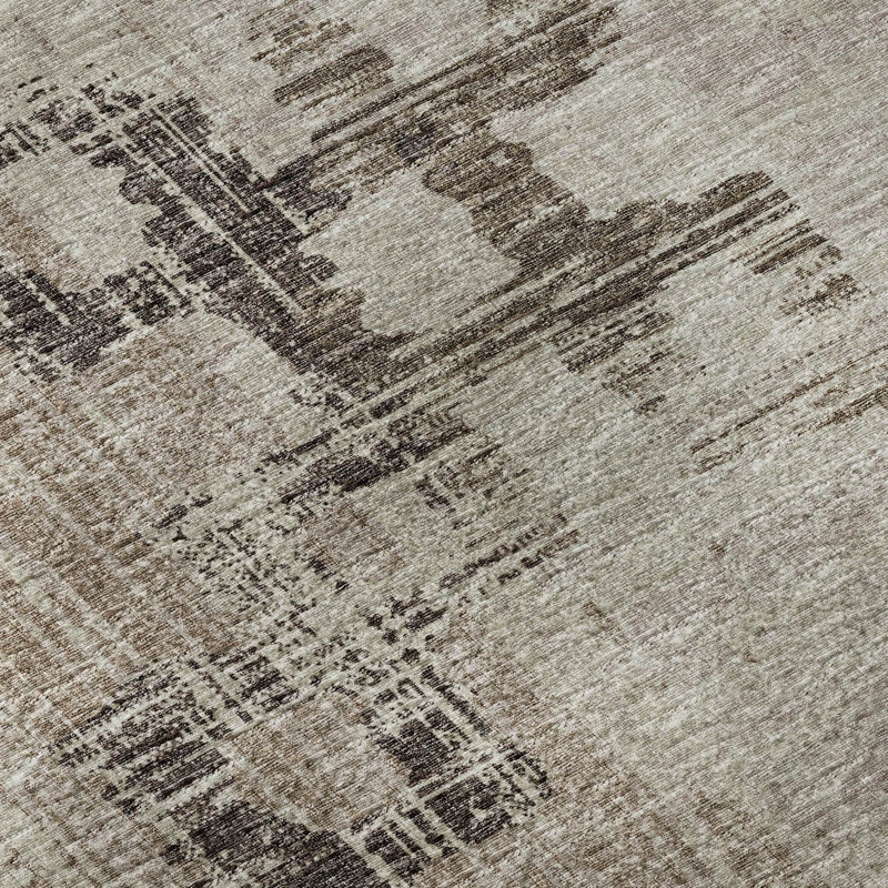 Tapis moka Tafoia AMF121 lavable à la machine de qualité supérieure, Rond 8 pi