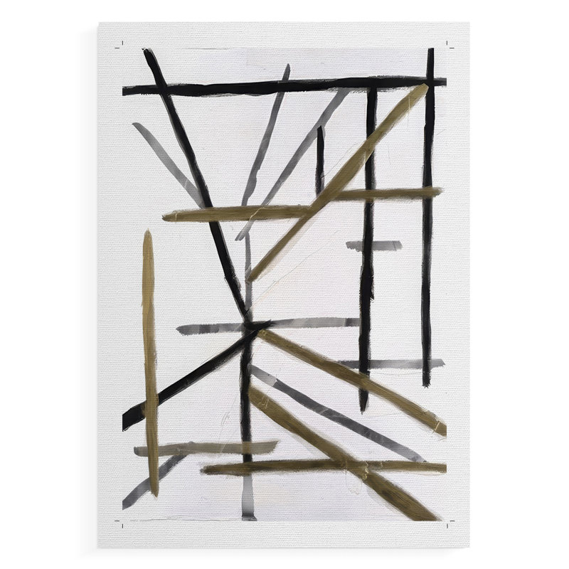 Edifice I - Impression sur toile seulement - NON-CADRE, H 48 po x l 32 po