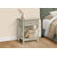 Table d'appoint, table de bout, table d'appoint, 2 niveaux, chambre à coucher, table de chevet, lampe, tiroir de rangement, placage, transitionnel-278011265