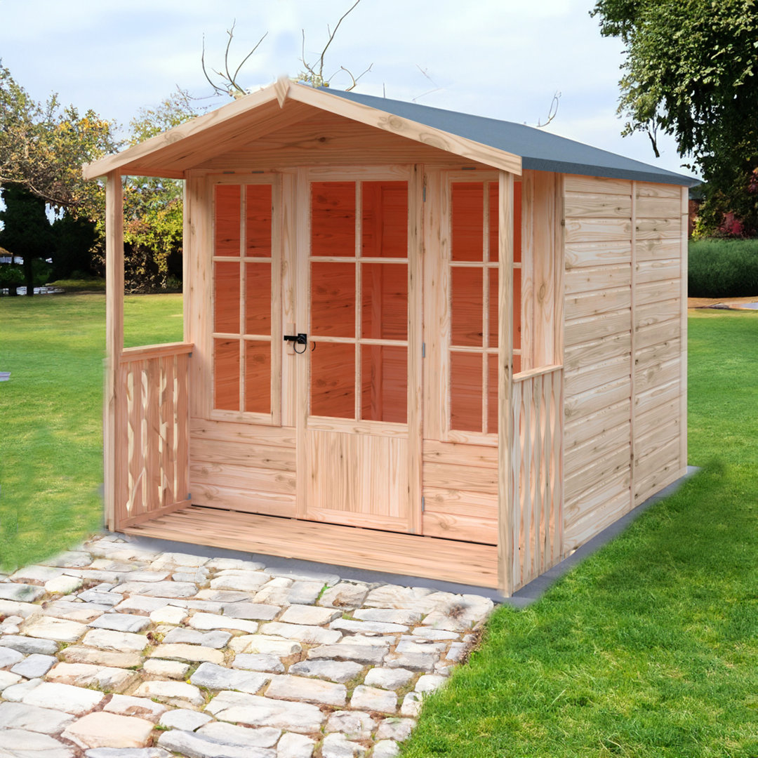 Shire Garden Buildings - Chatsworth Summerhouse with Veranda - 7 x 7ft - Pine - Image 4