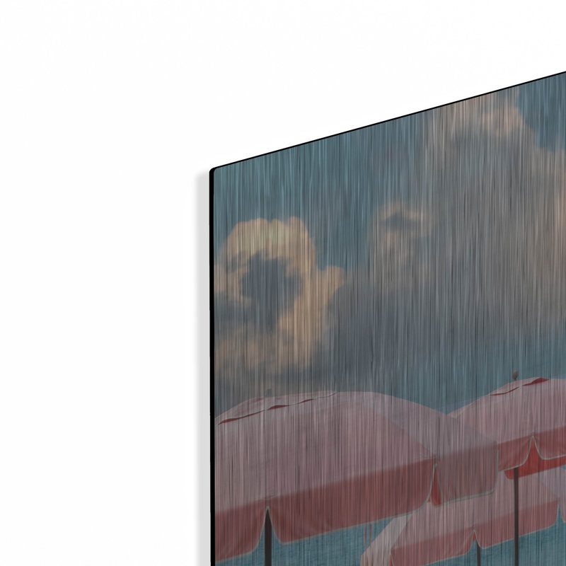 " Umbrellas " by Dennis Frates, 24" H x 48" W