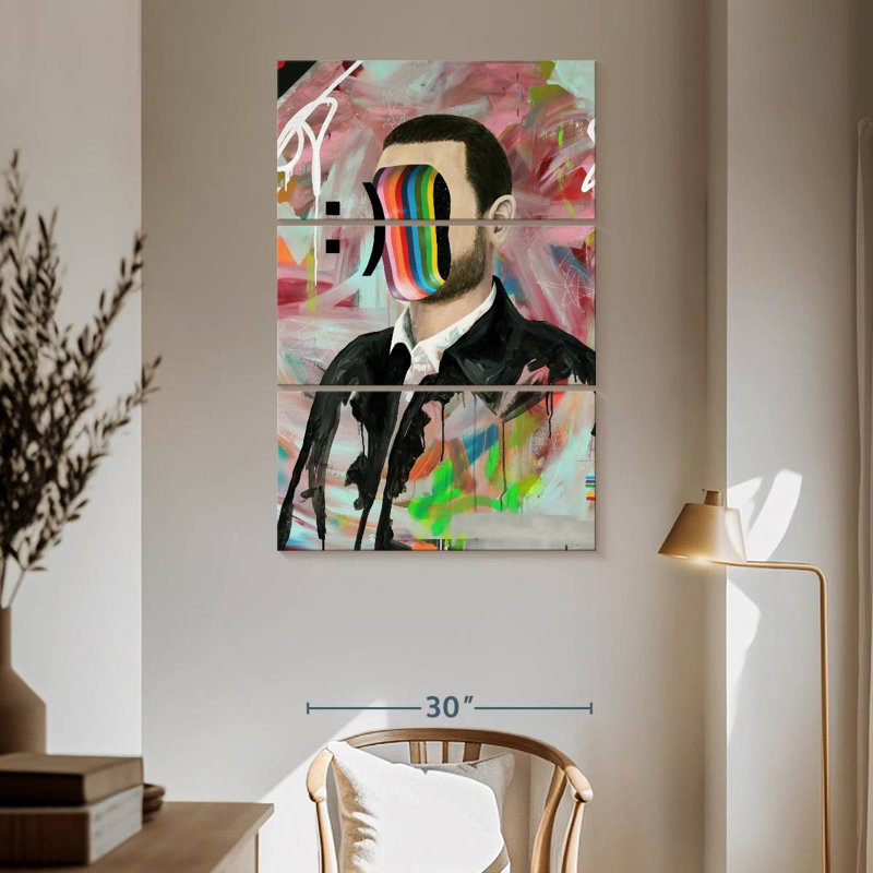 Leisha Smiley Face, 65" H x 42" W
