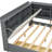 Gray Full Size Wood Bed Frame With Storage Headboard, 2 Drawers And Efficient Assembly Simple Steps-1311685829
