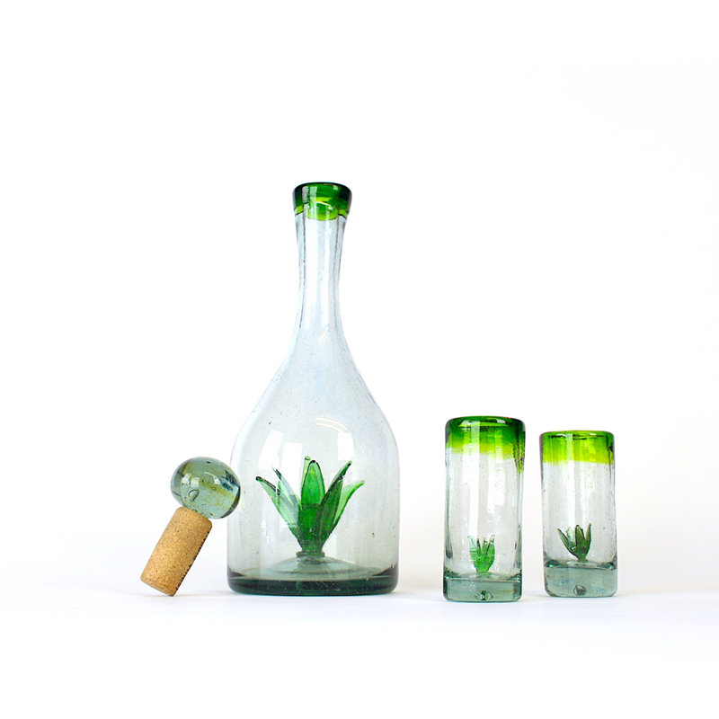 Bouteilles décoratives en verre transparent de 10 po Brayson