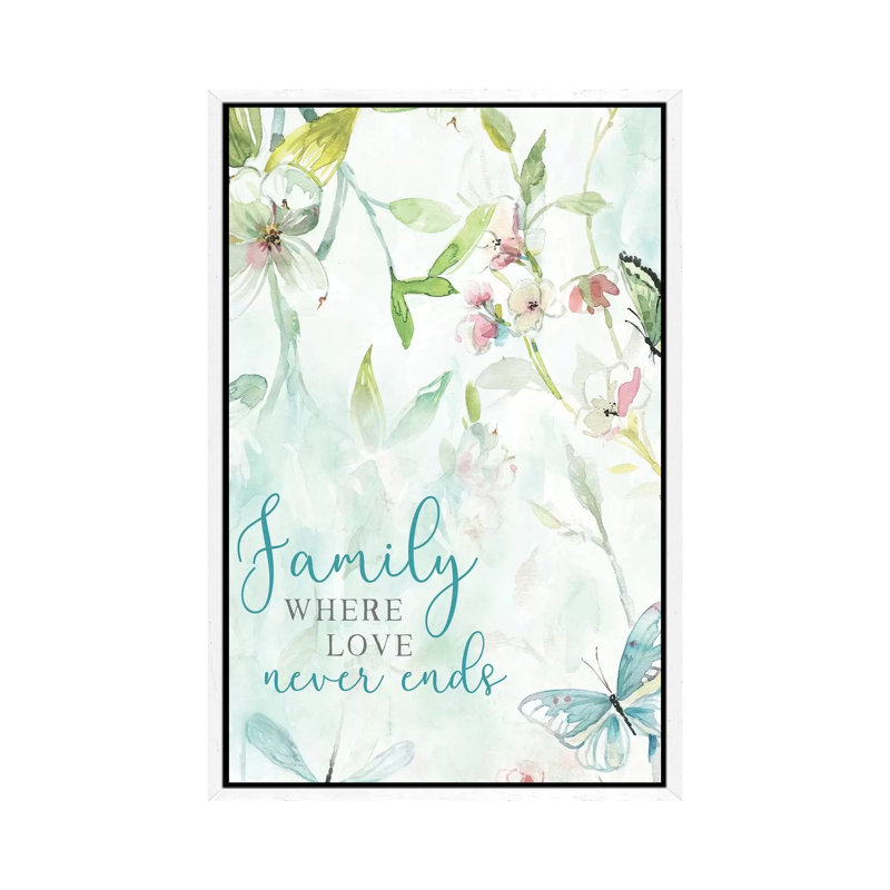 Love Never Ends by Carol Robinson - Print on Canvas, White Framed, 66.04 cm H x 45.72 cm W