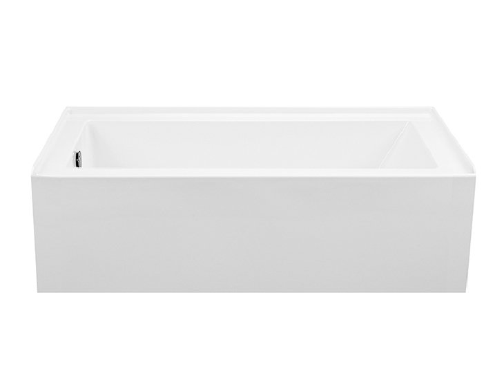 Cameron 2 DoloMatte 60" x 30" Alcove Soaking Solid Surface Bathtub, 20" H x 60" W x 30" D, Right