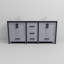 Meuble-lavabo double gris foncé de 72 po X P 22 po D, ensemble de dessus et robinet en marbre de culture-705402236-705407618