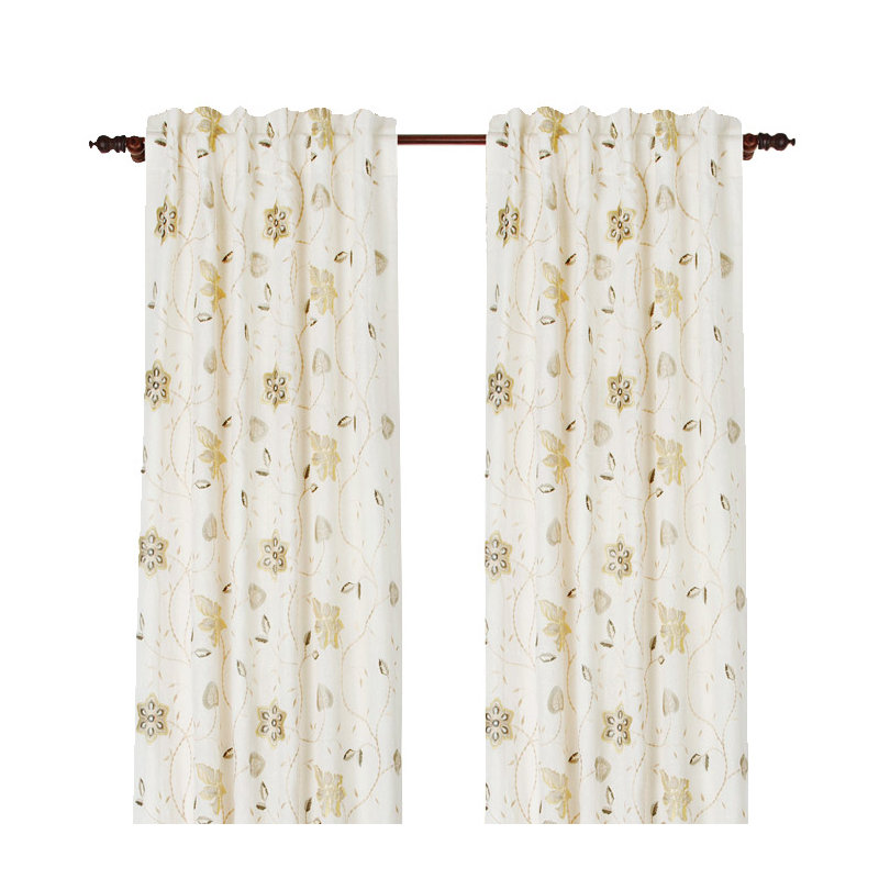 Passion Semi Sheer Curtain, 50" W x 108" L, Charlotte Blue